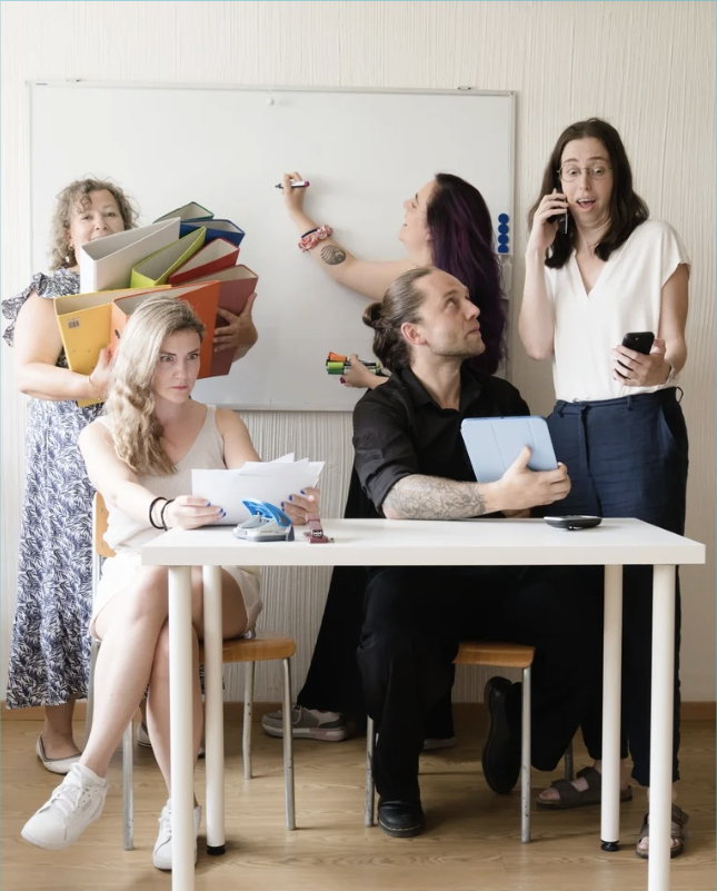 L’équipe d’Autonomia en atelier